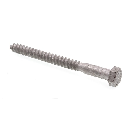 Hex Lag Screw 5/16in X 3-1/2in A307 Grade A Hot Dip Galvanized Steel 25PK